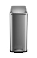 50L Slim Stainless Steel Step Trash Can with Soft-Close Lid K446342