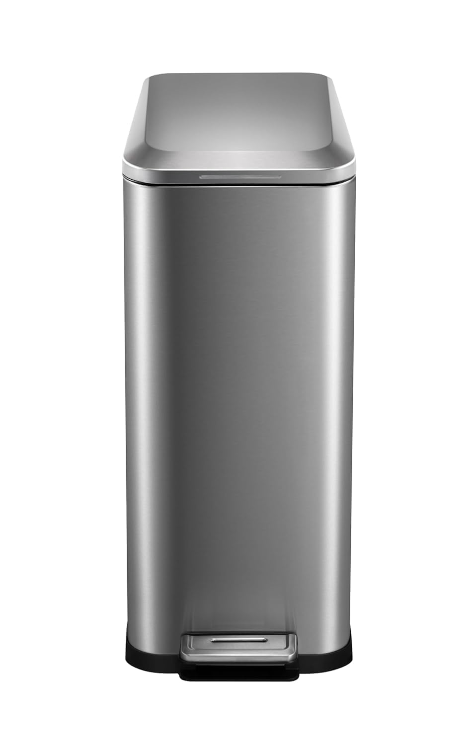 50L Slim Stainless Steel Step Trash Can with Soft-Close Lid K446342