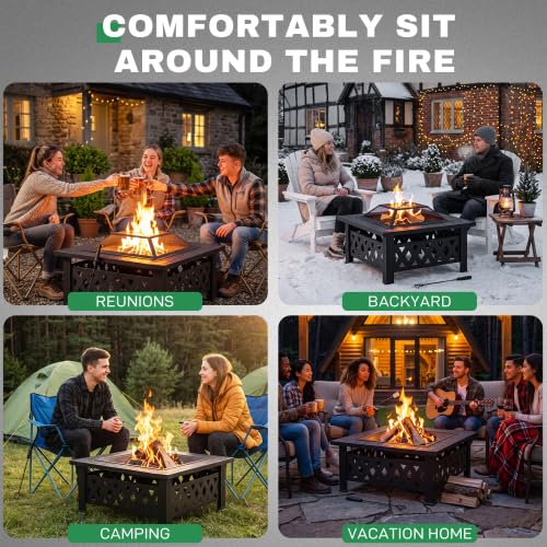 32 Inch Wood Burning Fire Pit Y8523