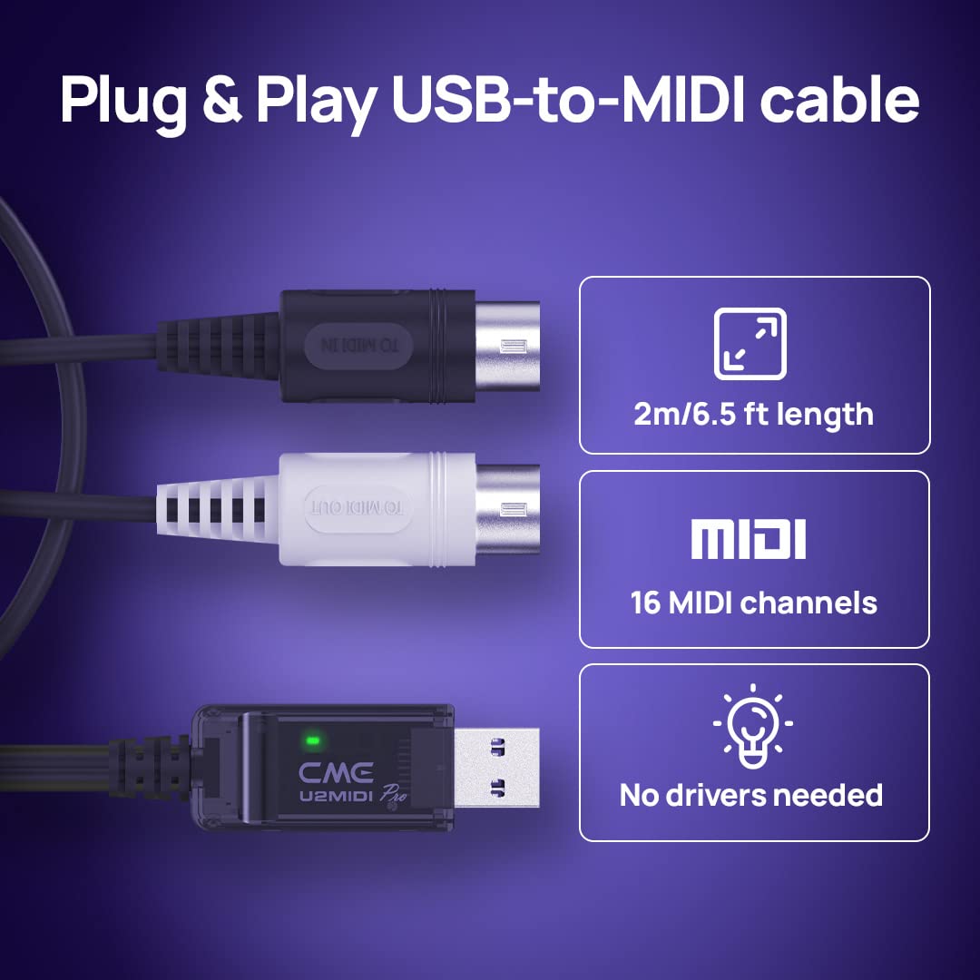 High-Speed USB MIDI Cable with Filter and Mapper C46061