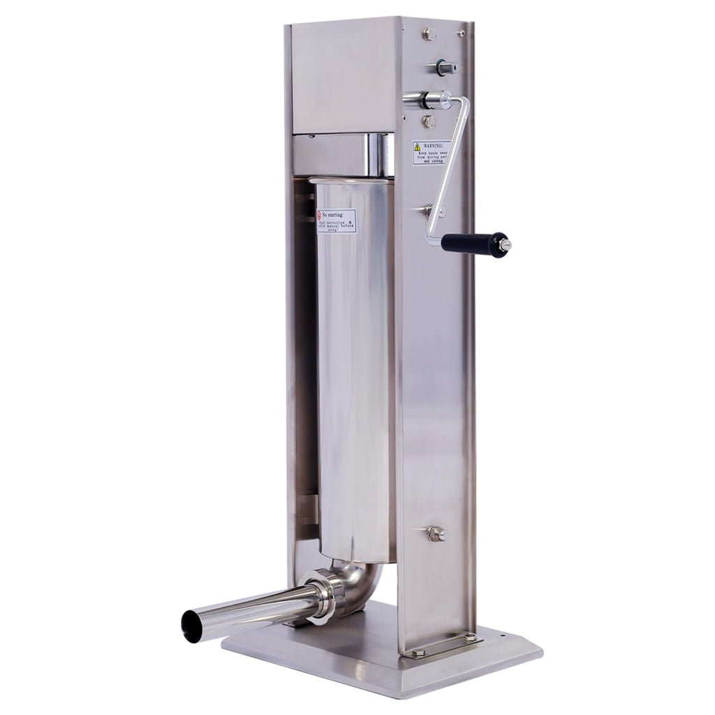 Stainless Steel Vertical Sausage Stuffer 15Lb 4 Nozzles O901009