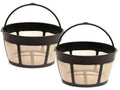 2 Pack Gold Tone Coffee Filter 8-12 Cup T140
