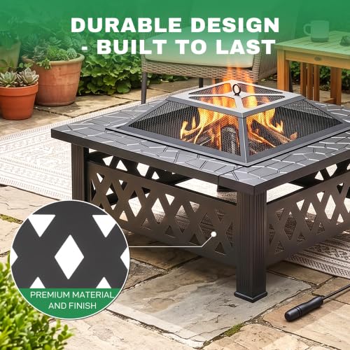 32 Inch Wood Burning Fire Pit Y8523