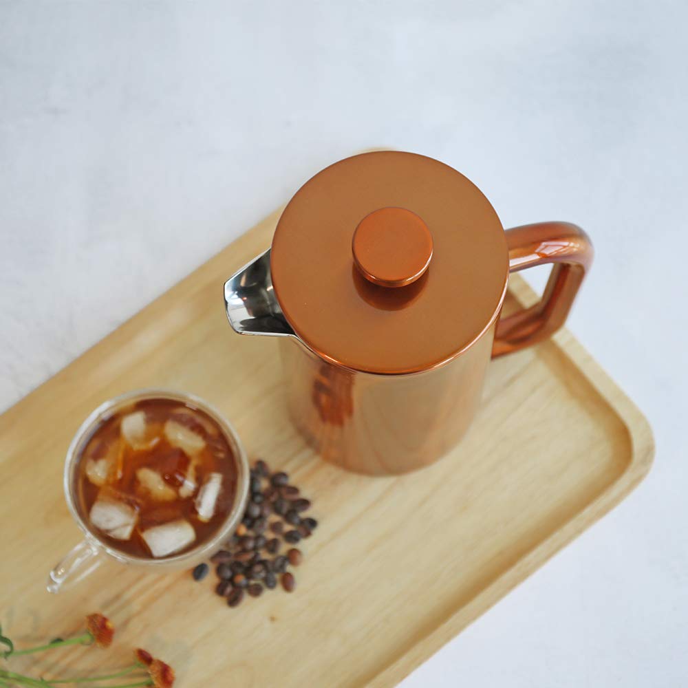 8 Cup Double Wall Insulated Stainless Steel French Coffee Press M580