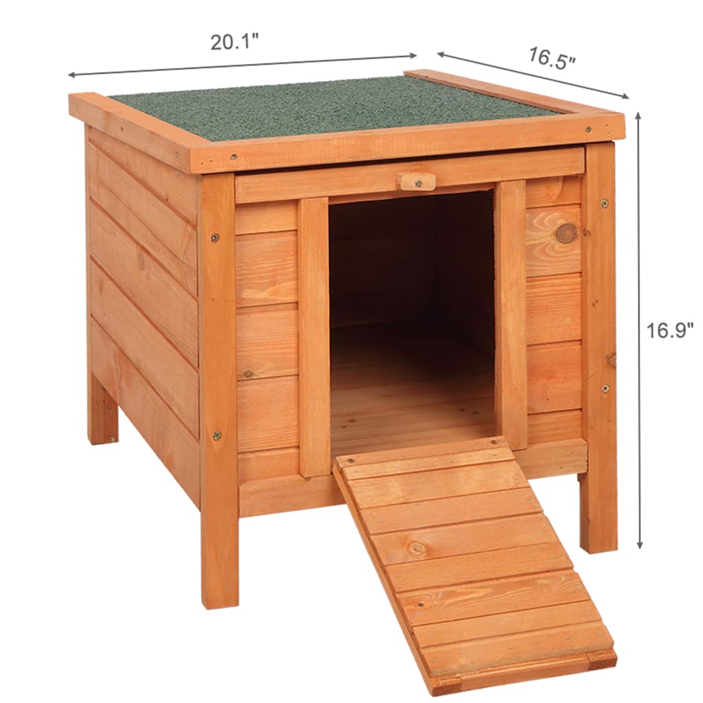 Weatherproof Wooden Cat House L17775