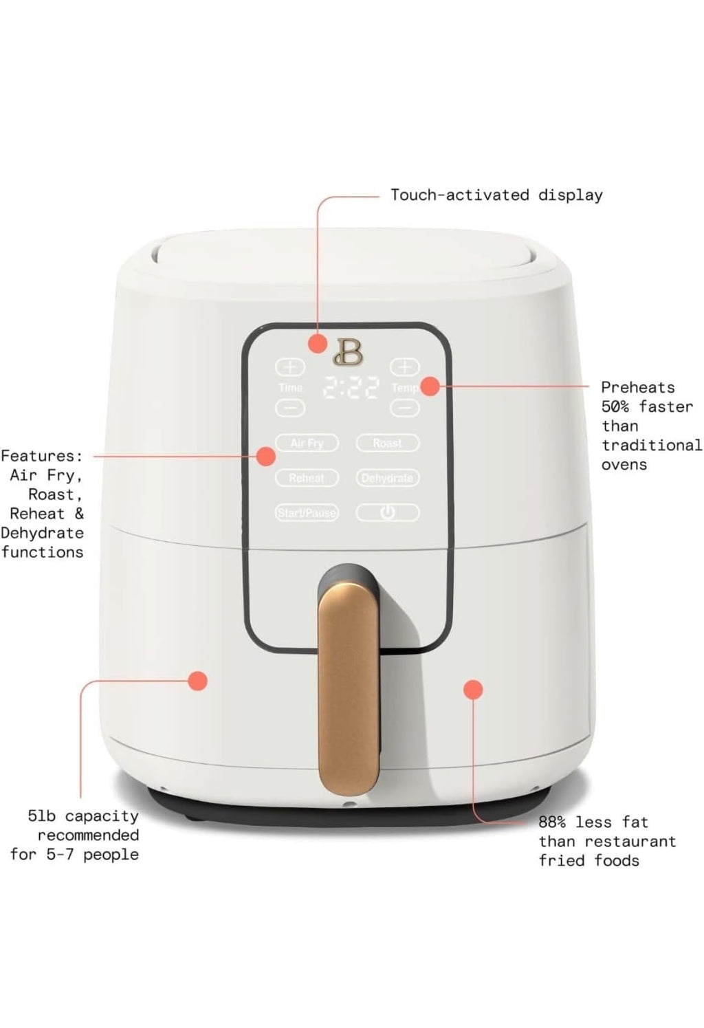 6 Quart Touchscreen Air Fryer N847383