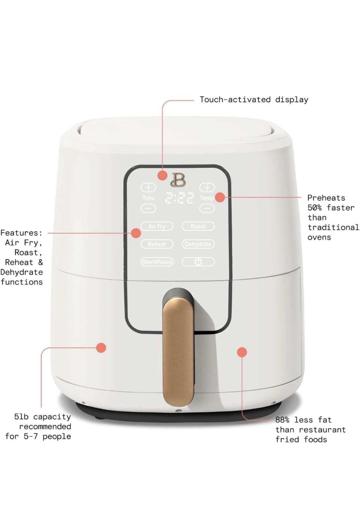 6 Quart Touchscreen Air Fryer N847383
