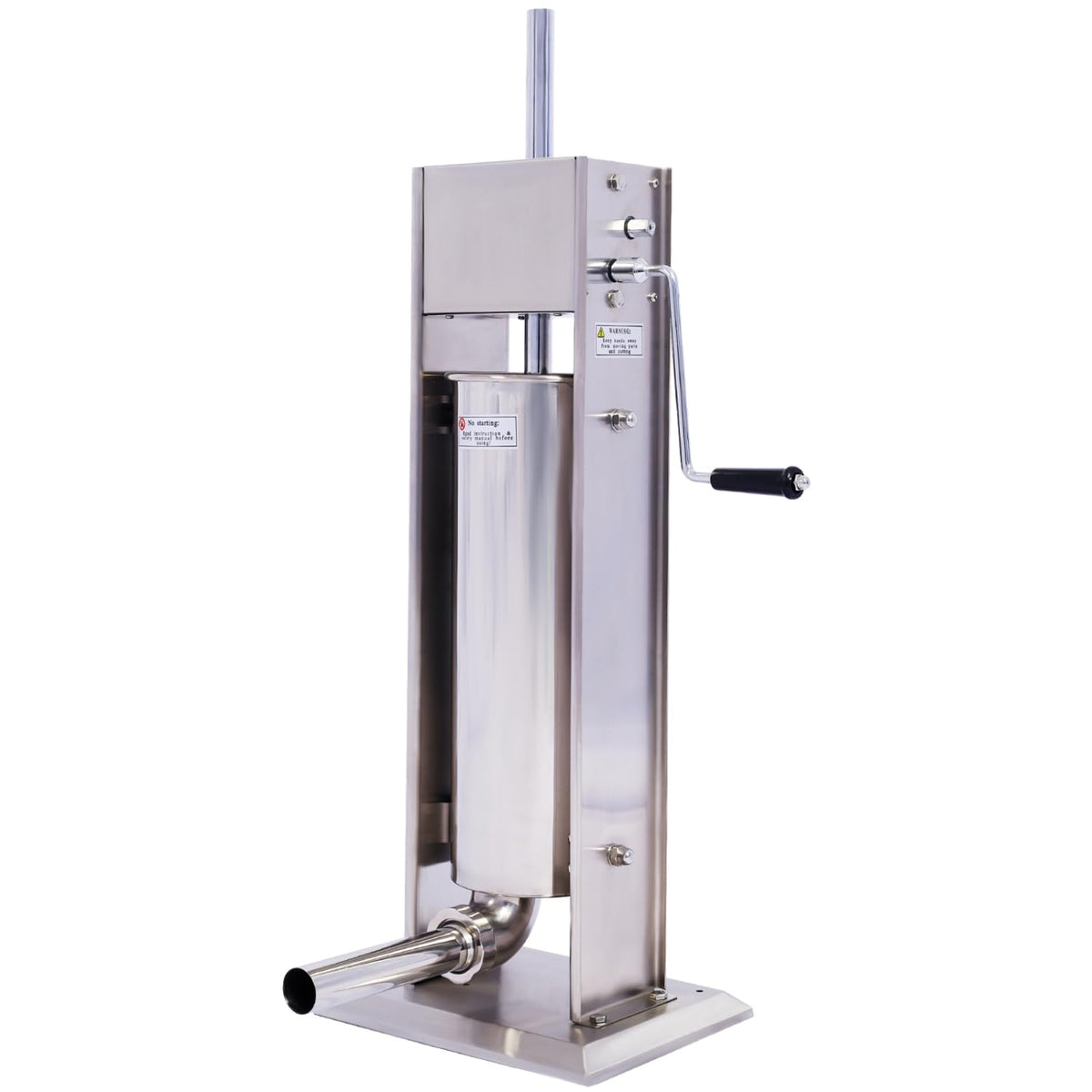 Stainless Steel Vertical Sausage Stuffer 15Lb 4 Nozzles O901009