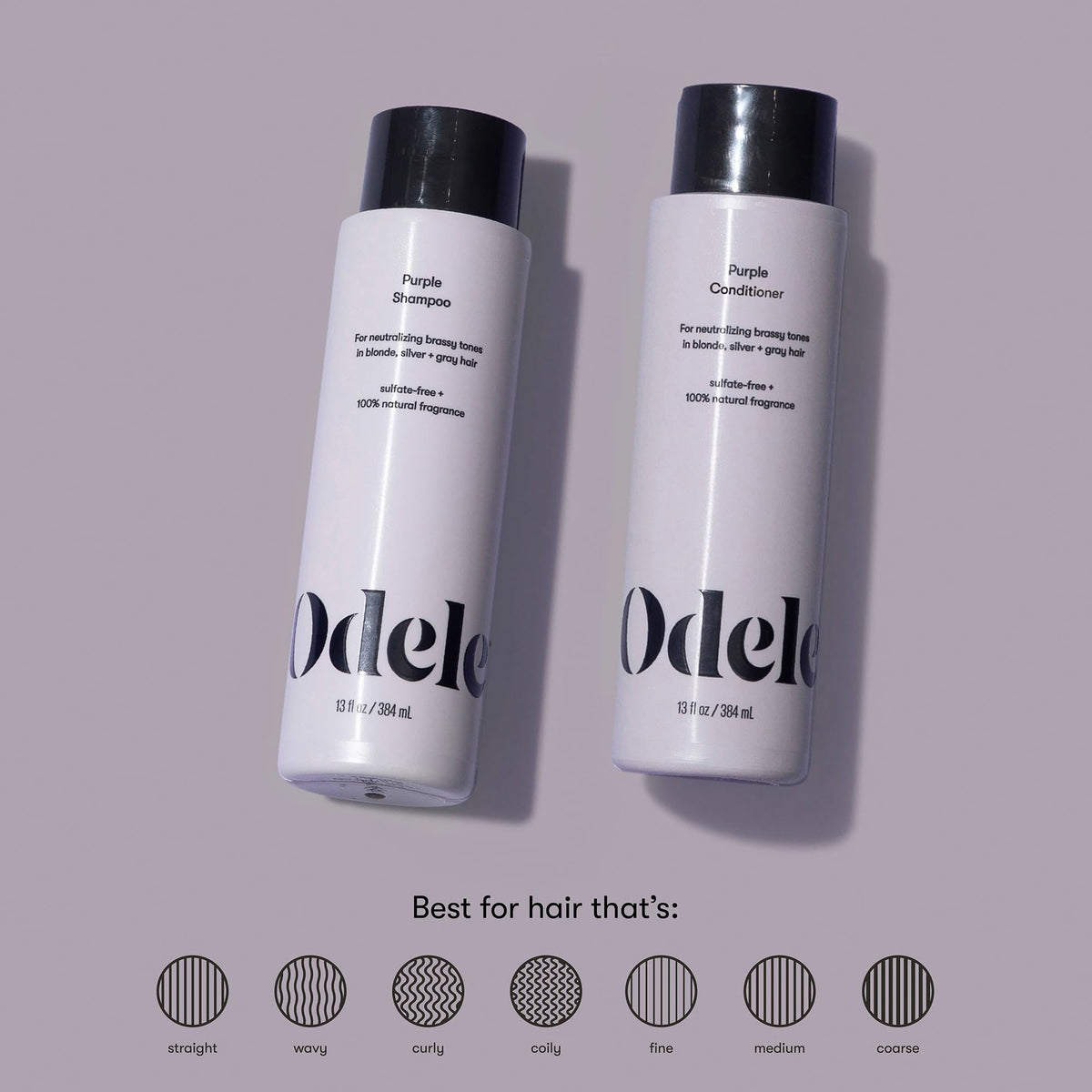 Sulfate-Free Purple Shampoo & Conditioner Set Y494409