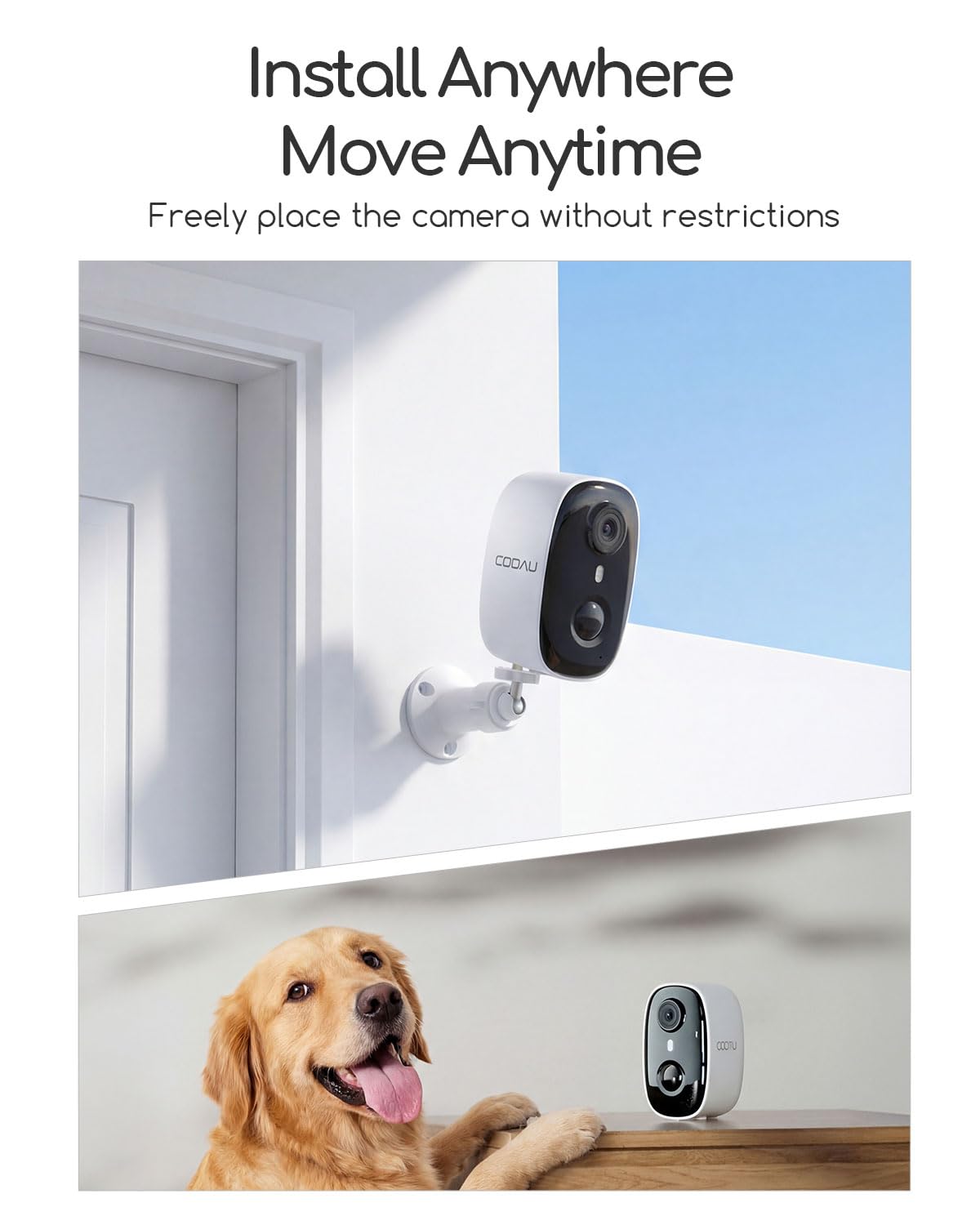 4MP/2.5K Wireless Outdoor Security Cameras X334