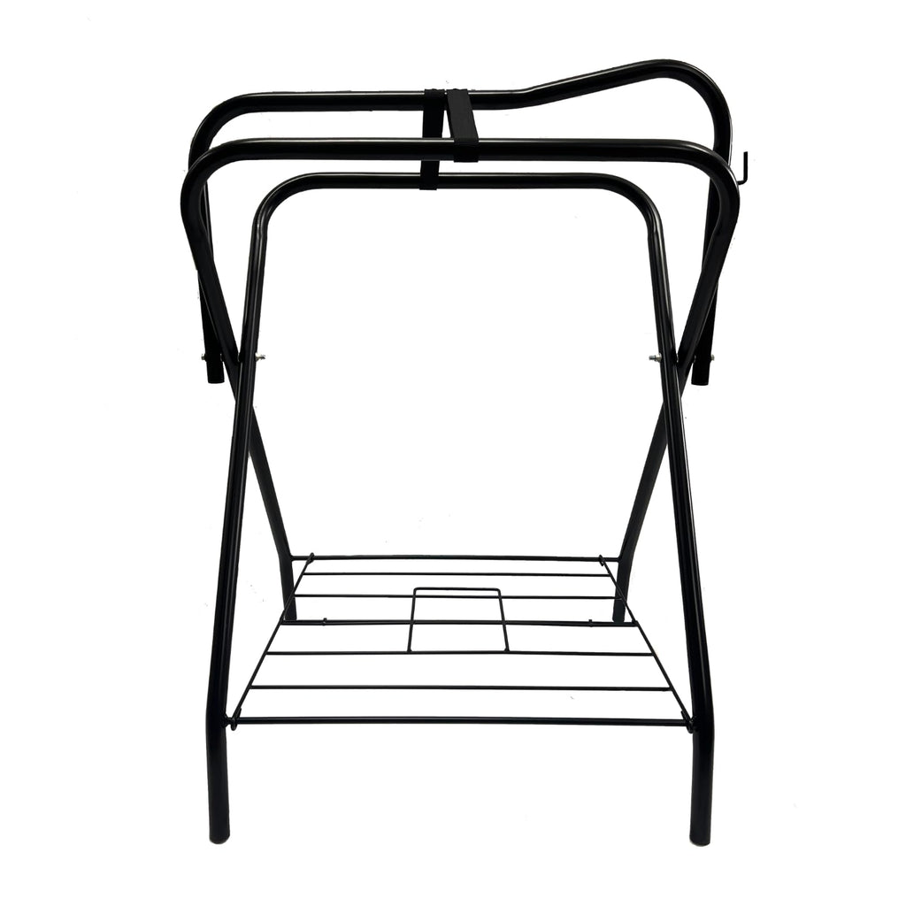 Portable Folding Saddle Rack Powder-Coated Steel U696557