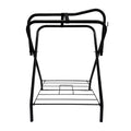 Portable Folding Saddle Rack Powder-Coated Steel U696557