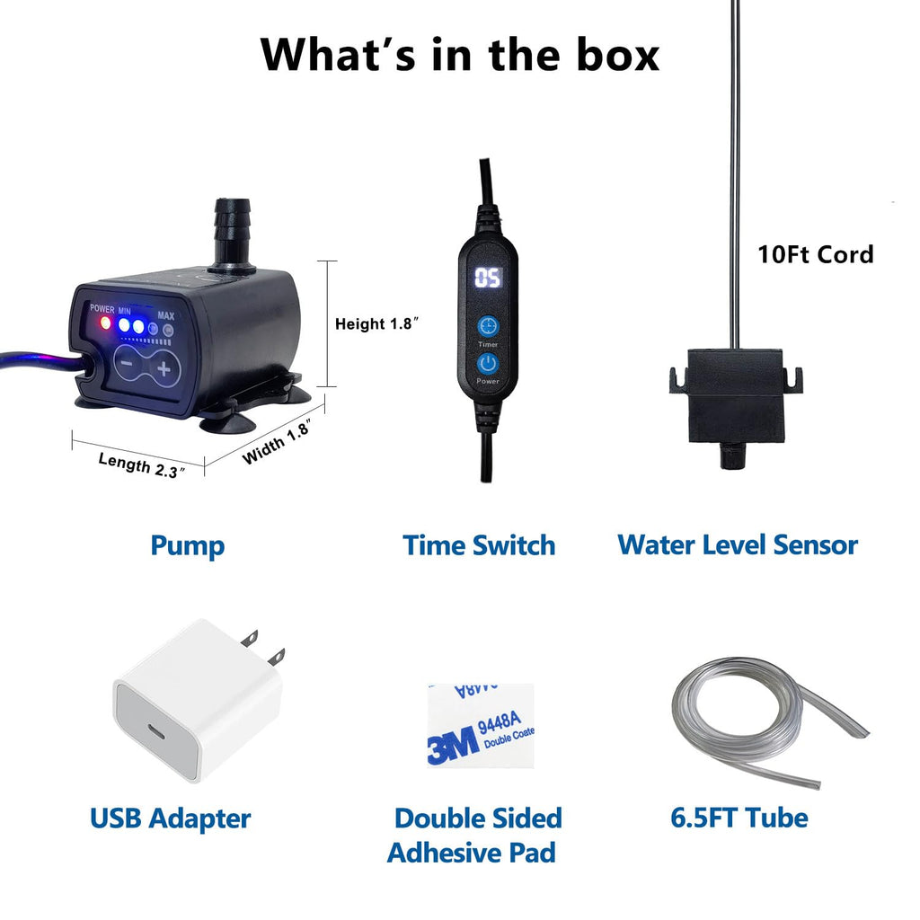Aquarium Auto Top Off System with 4 Level Flow Control Pump Q428452