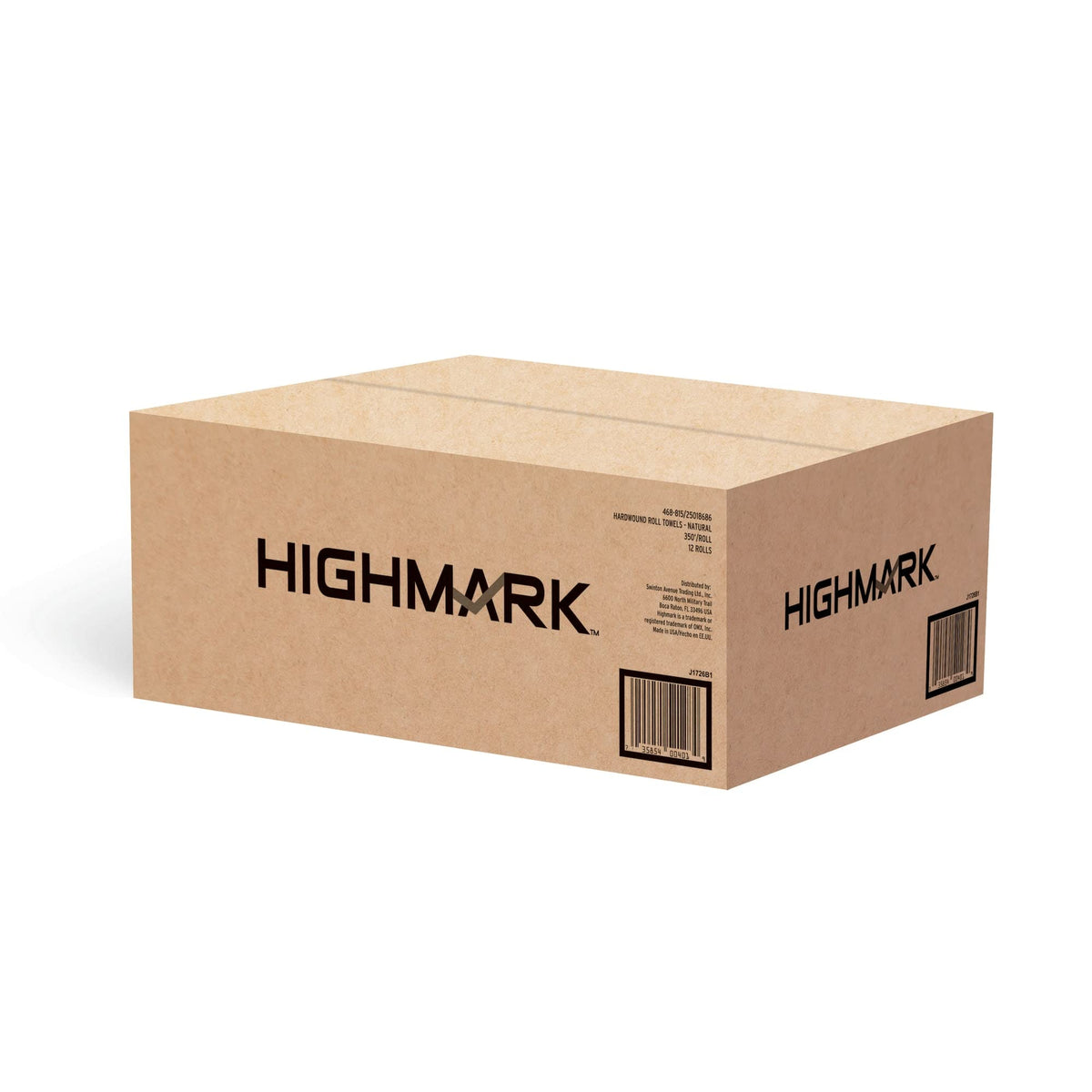 Hardwound Paper Towels, 100% Recycled, Natural, 12 Rolls C244196