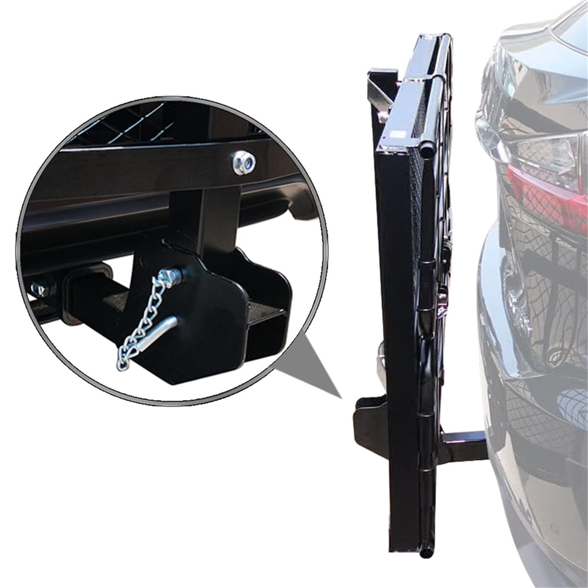 Heavy Duty Folding Hitch Mount Cargo Carrier 60" x 24" x 14.4" D2213