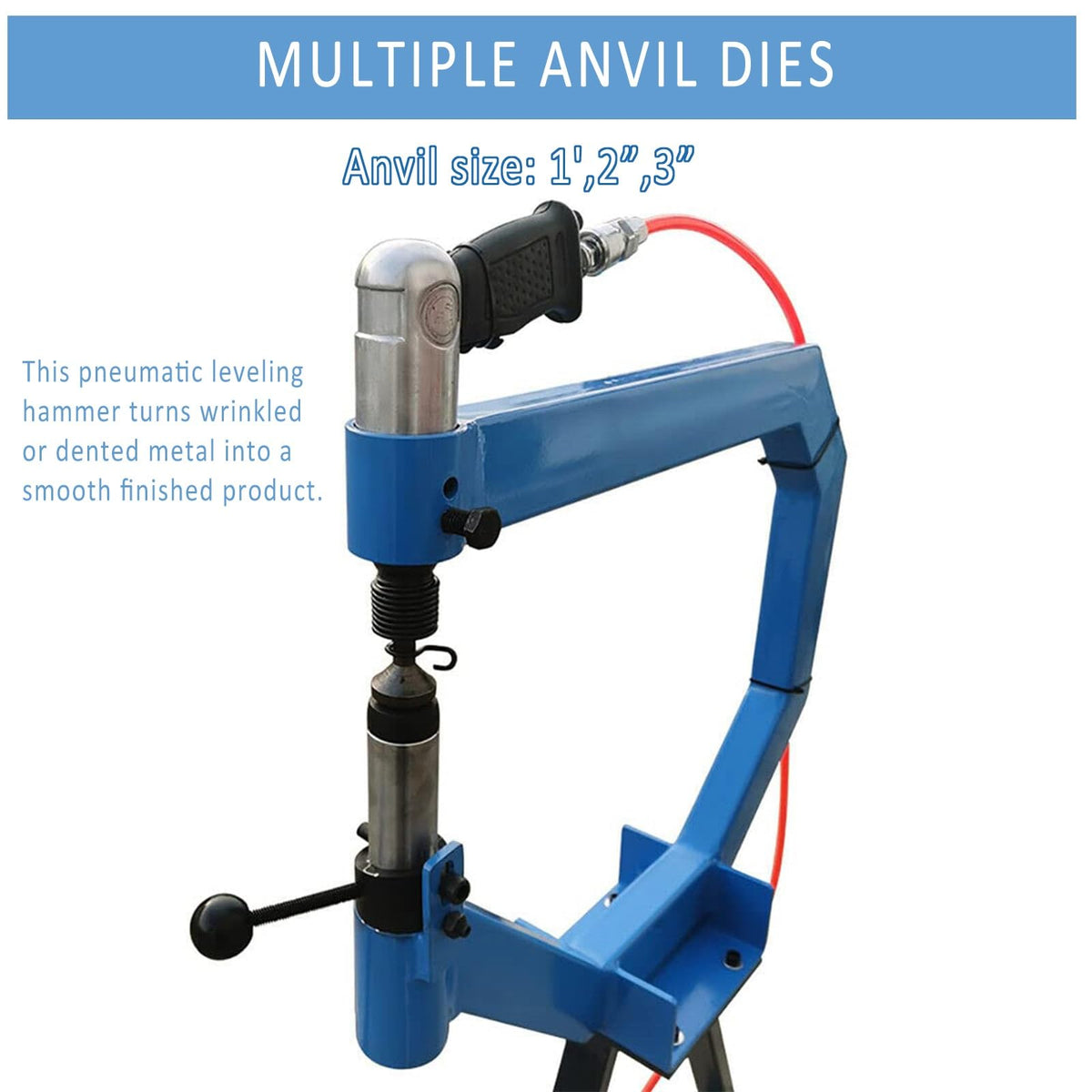 Pneumatic Planishing Hammer with Anvil and Pedal Y8684