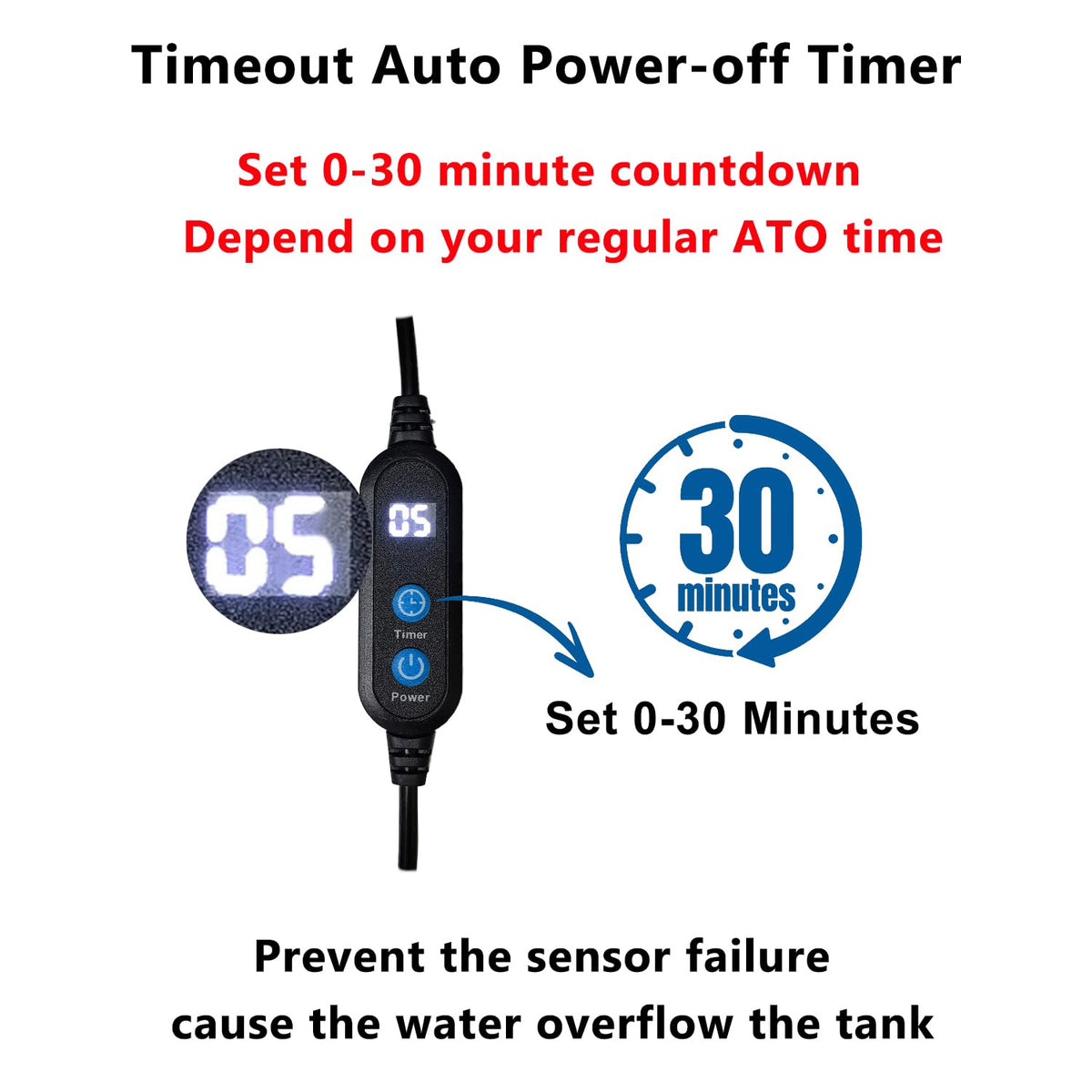 Aquarium Auto Top Off System with 4 Level Flow Control Pump Q428452