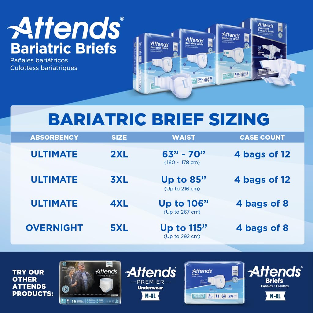 XX-Large Ultimate Absorbency Incontinence Briefs 12 Ct I58810