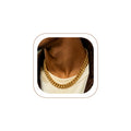 Stainless Steel Cuban Link Chain Necklace H24723