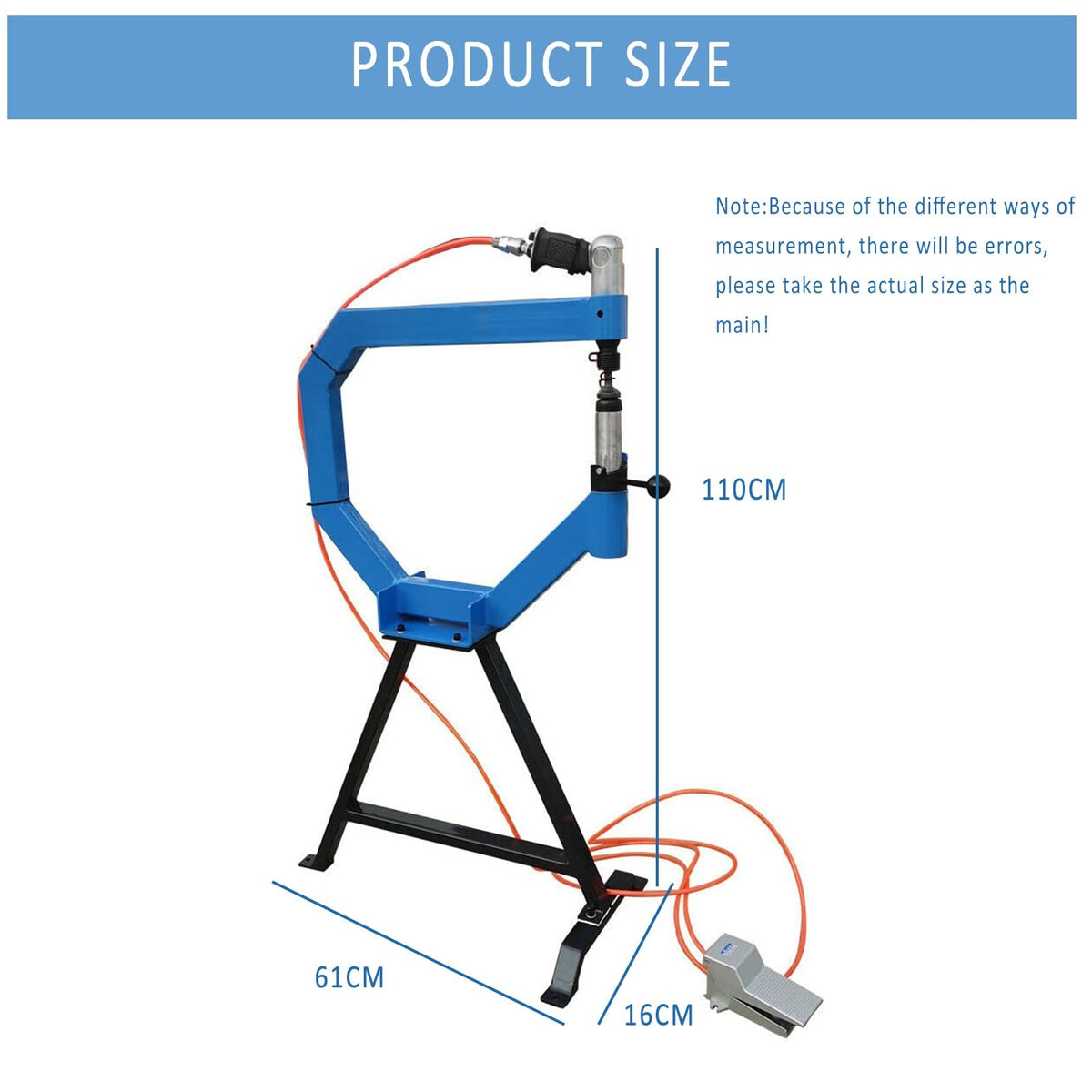 Pneumatic Planishing Hammer with Anvil and Pedal Y8684