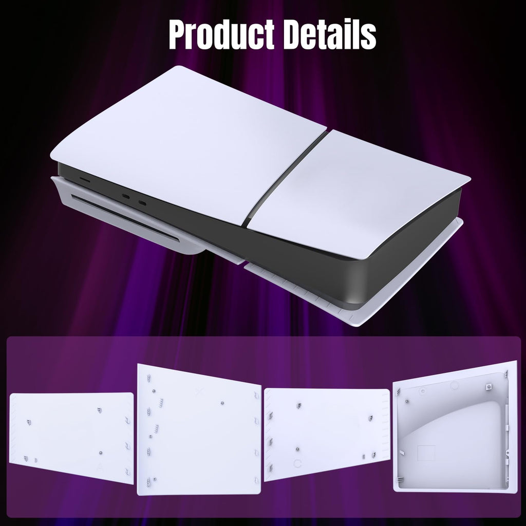 White PS5 Slim Disc Edition Face Plates R1321