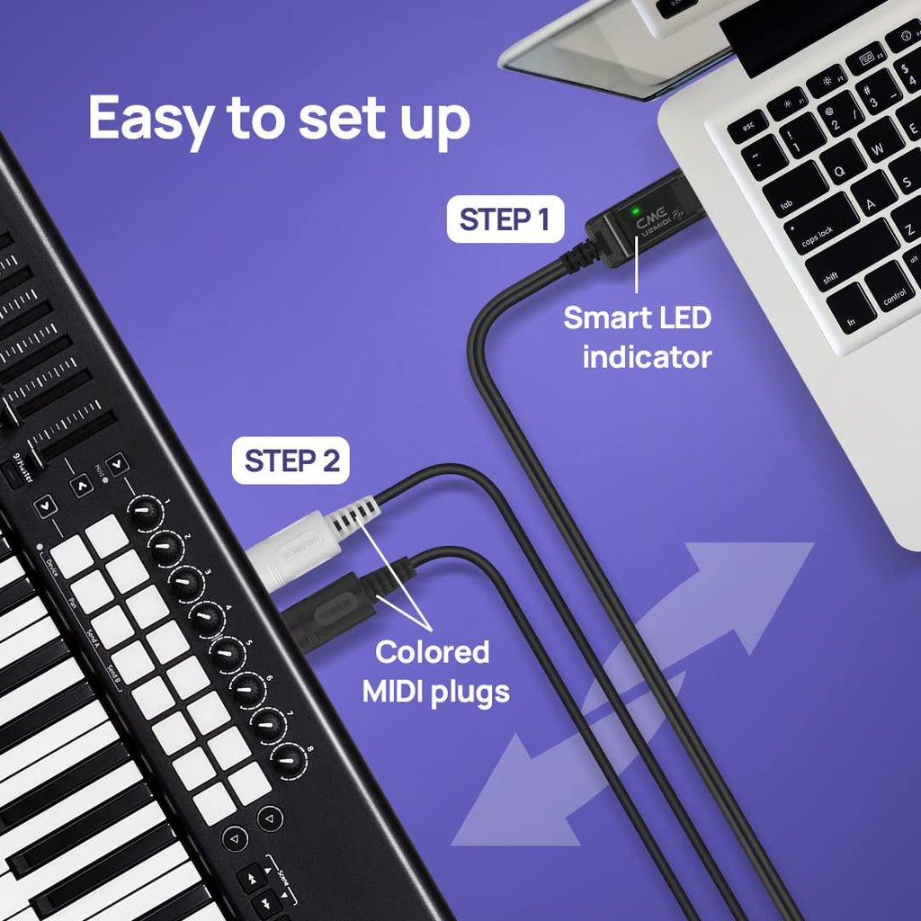 High-Speed USB MIDI Cable with Filter and Mapper C46061