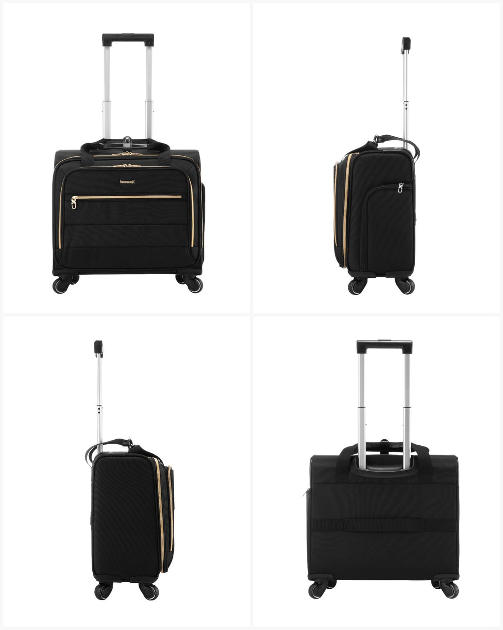 Black Rolling Laptop Bag Q660