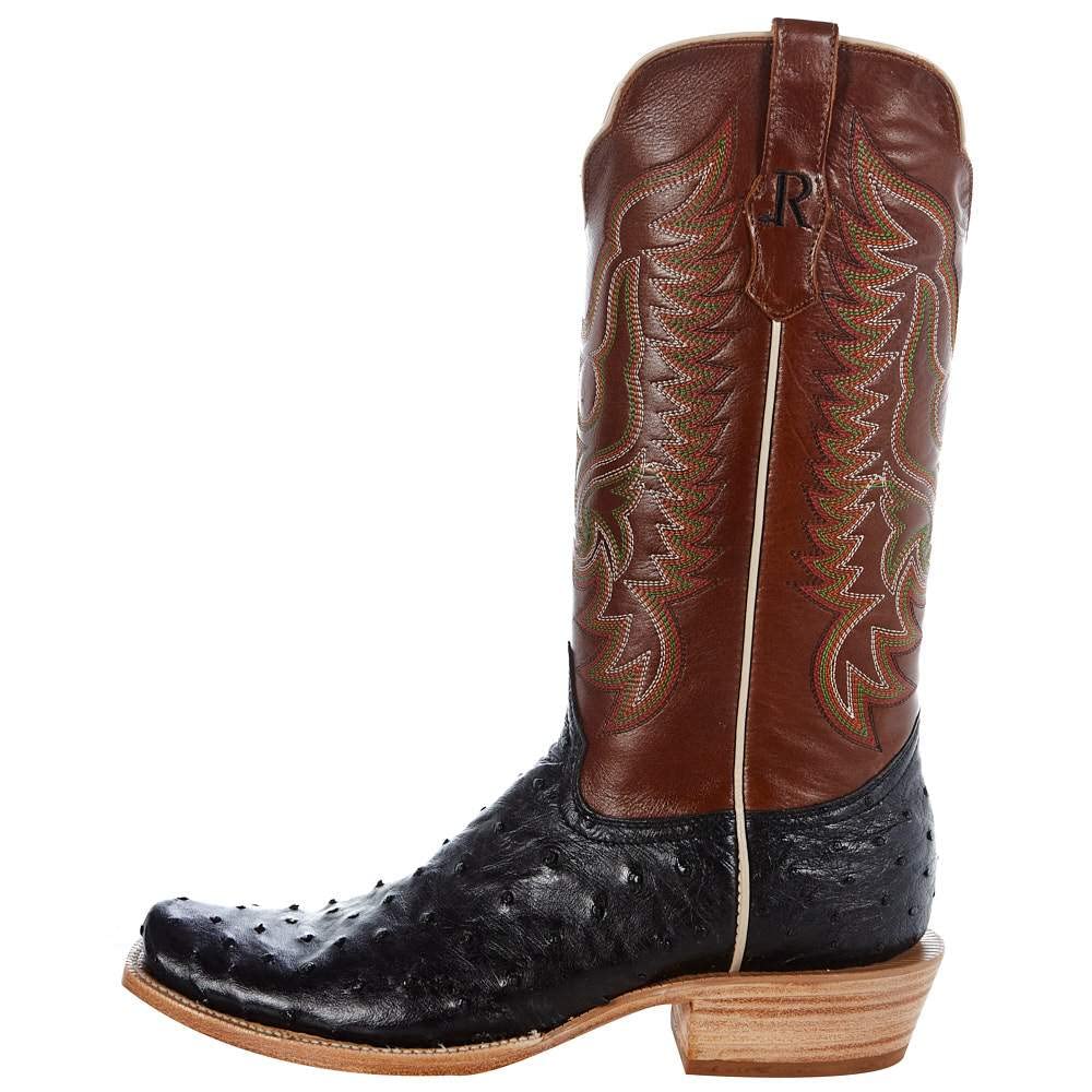 Black Full Quill Ostrich Boots W745538