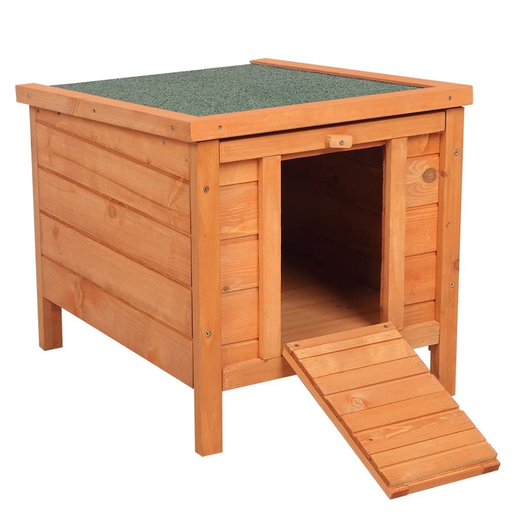 Weatherproof Wooden Cat House L17775