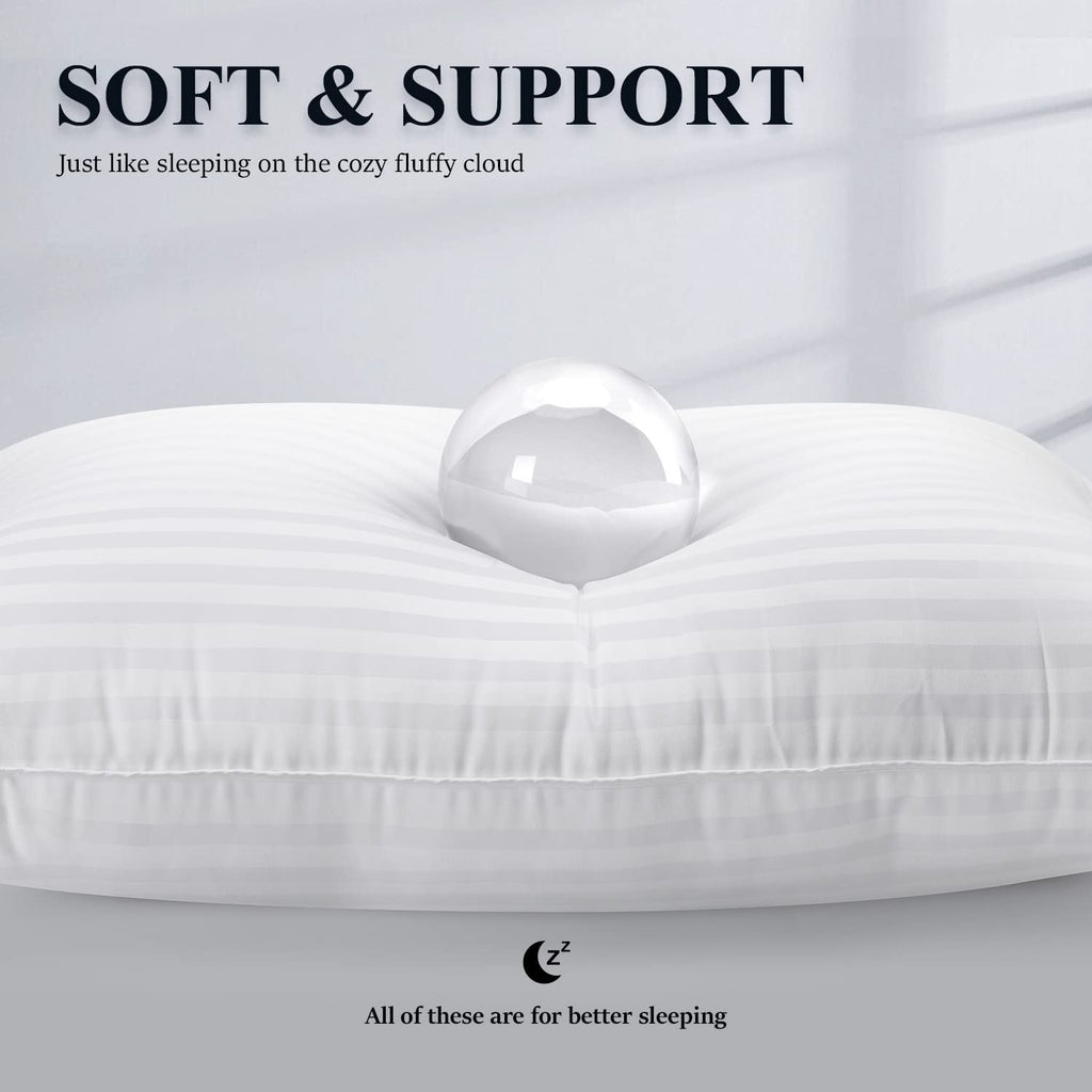 Queen Size Microfiber Bed Pillows Set of 2 X5316