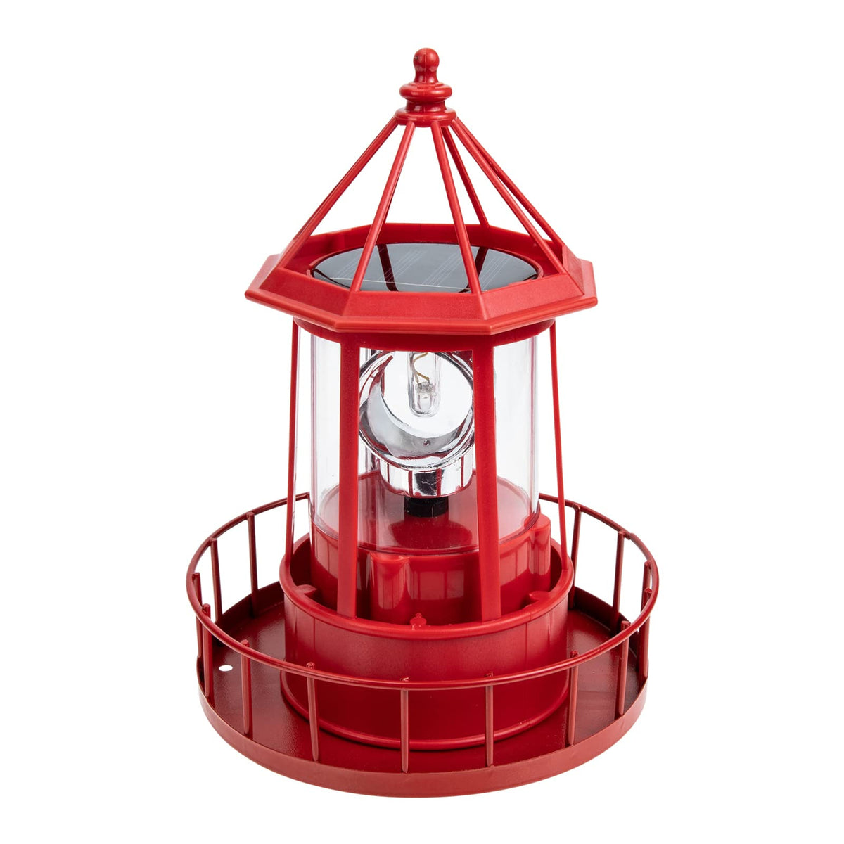 Solar Powered Lighthouse Iron Rotating Solar Light U942