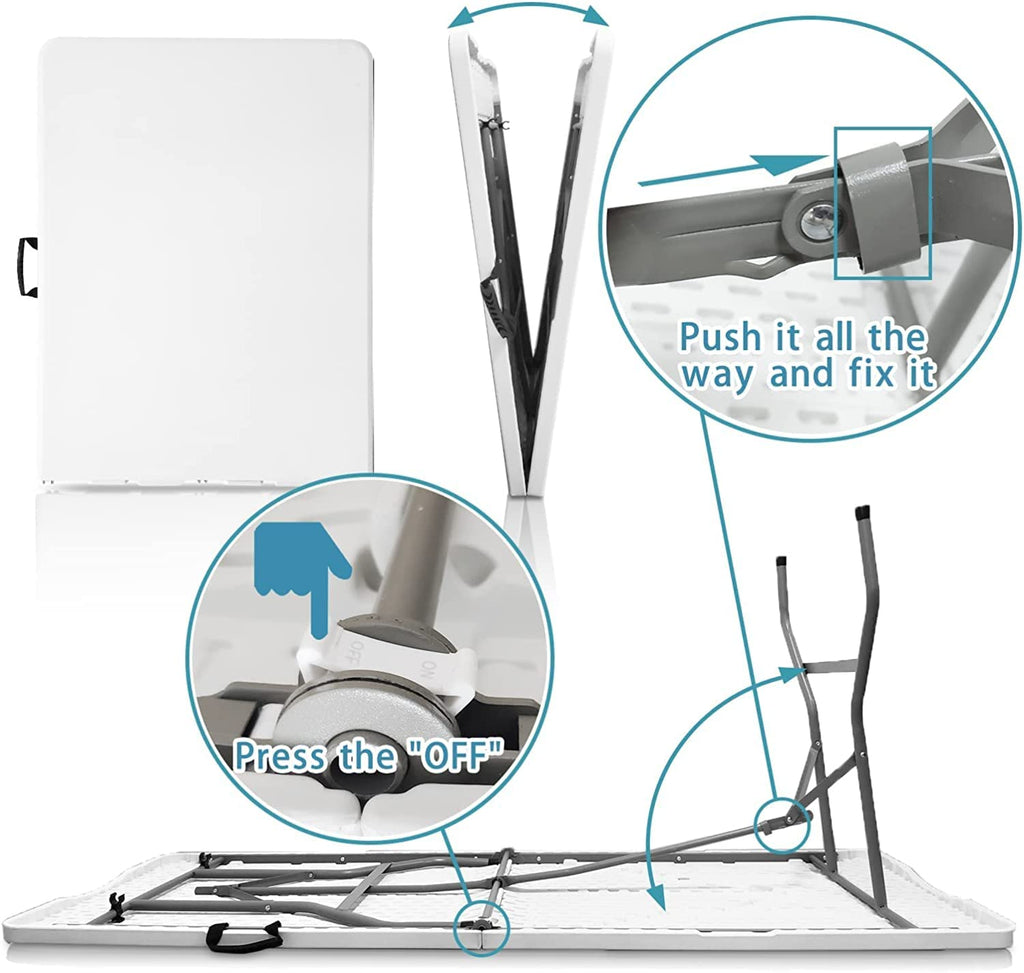 White Folding Table H698650
