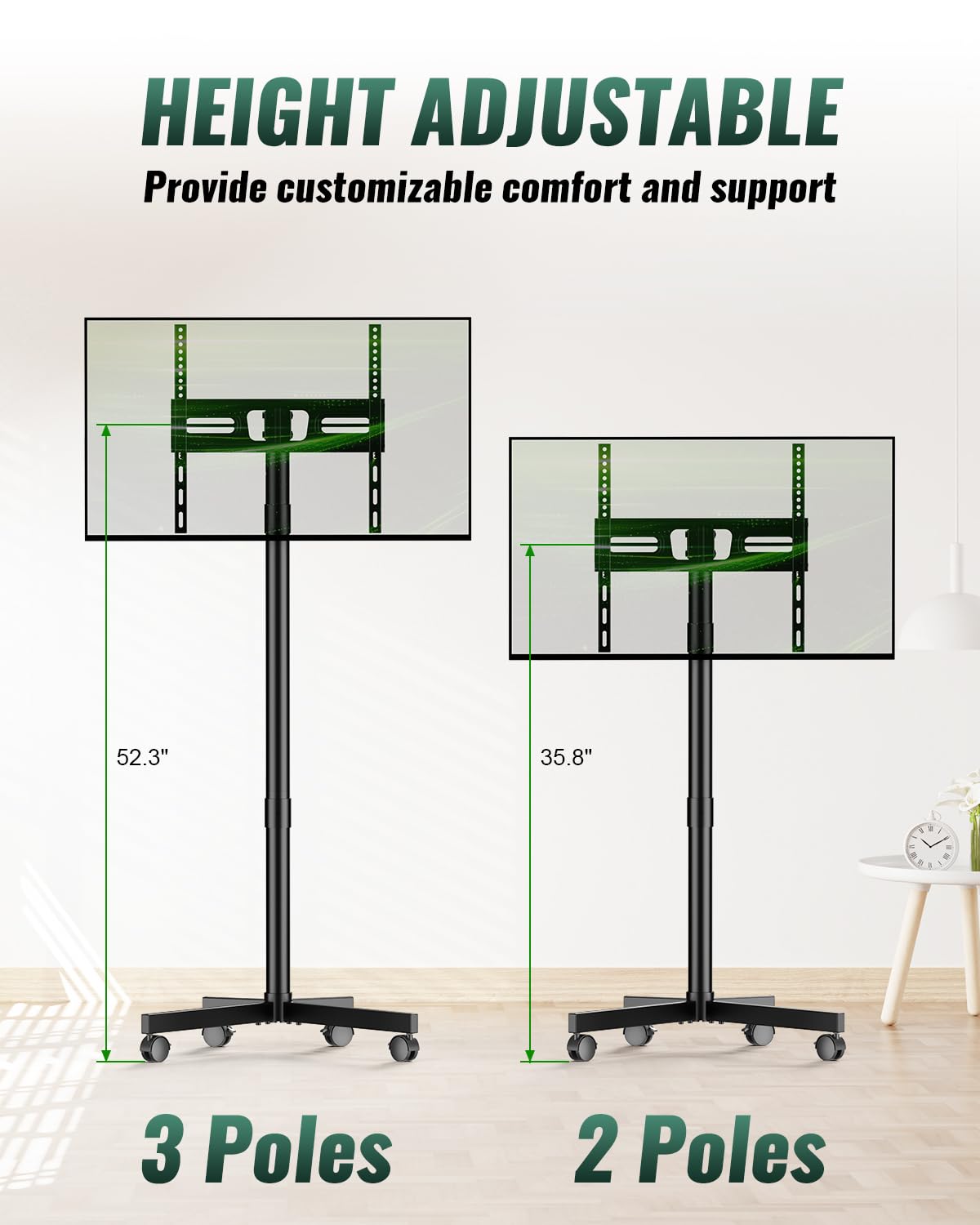 Rolling TV Stand on Wheels for 23-60 Inch TV P352880