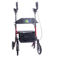 Red Aluminum Rollator with Loop Brakes V50332