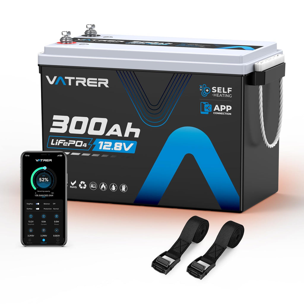 12.8V 300Ah Self-Heating LiFePO4 Lithium Battery V355