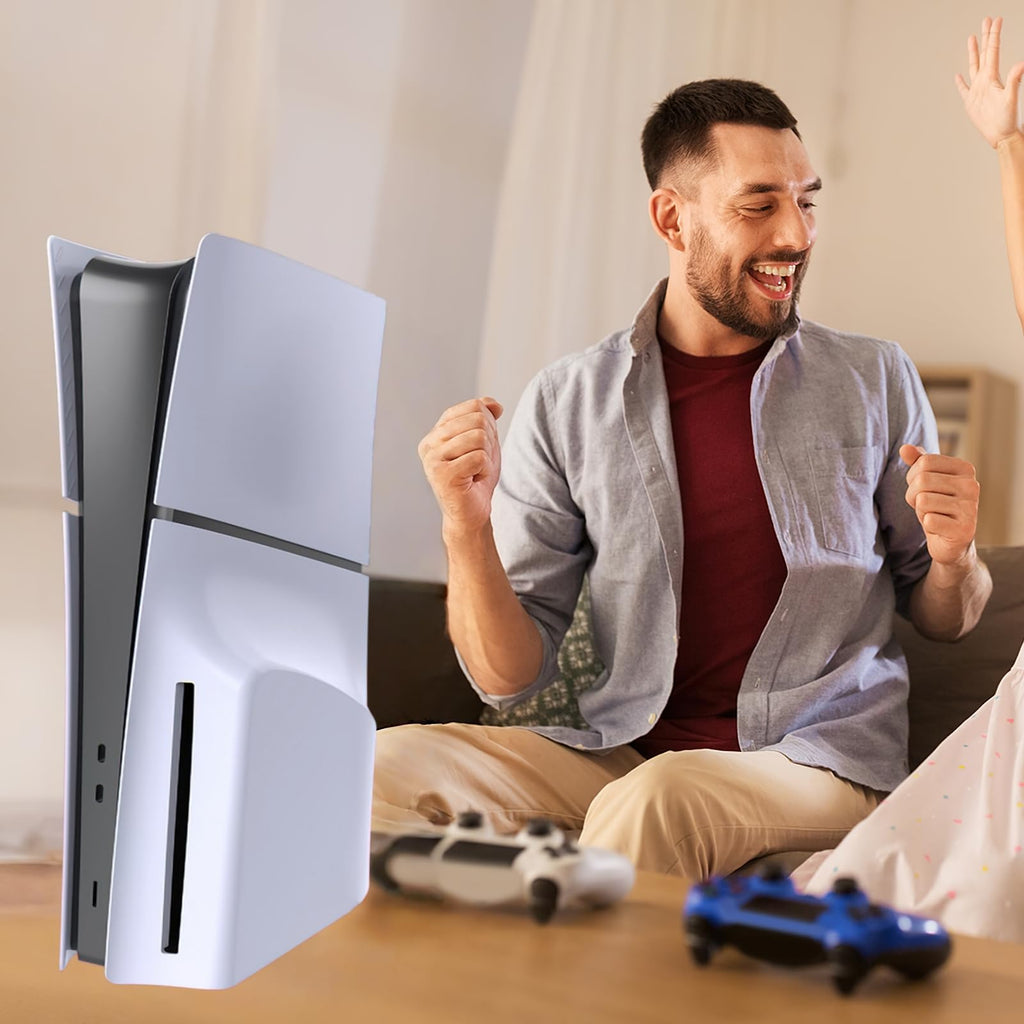 White PS5 Slim Disc Edition Face Plates R1321
