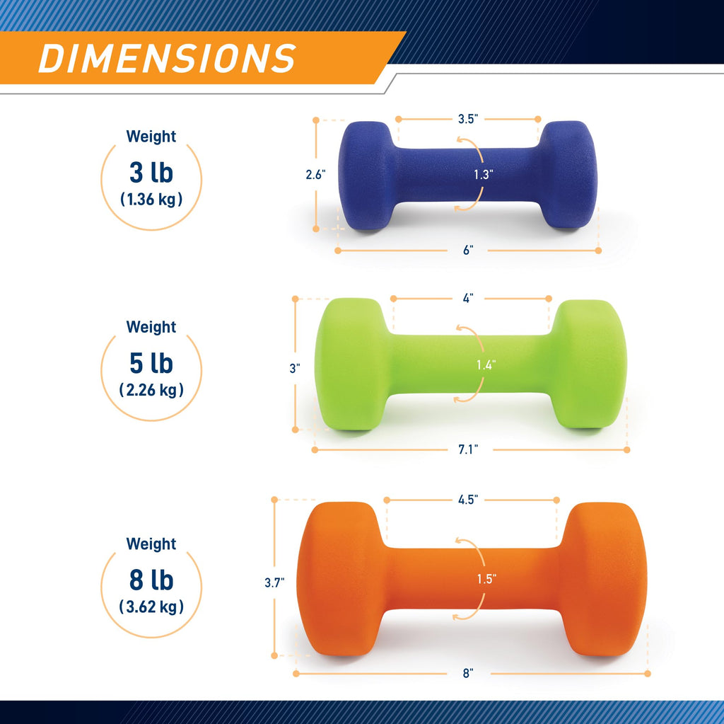 Neoprene Dumbbell Hand Weights B404795