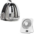 Expandable Cat Backpack with Mini Fan J88204