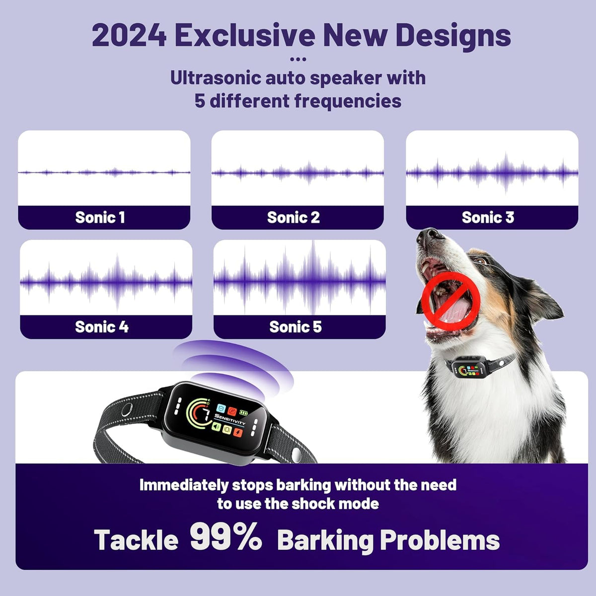 Rechargeable Anti Bark Training Collar 2 Pack E98441