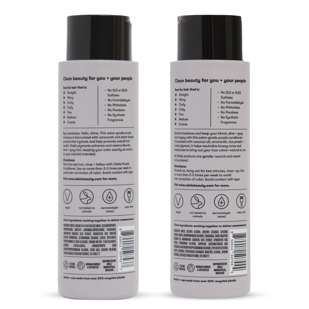 Sulfate-Free Purple Shampoo & Conditioner Set Y494409