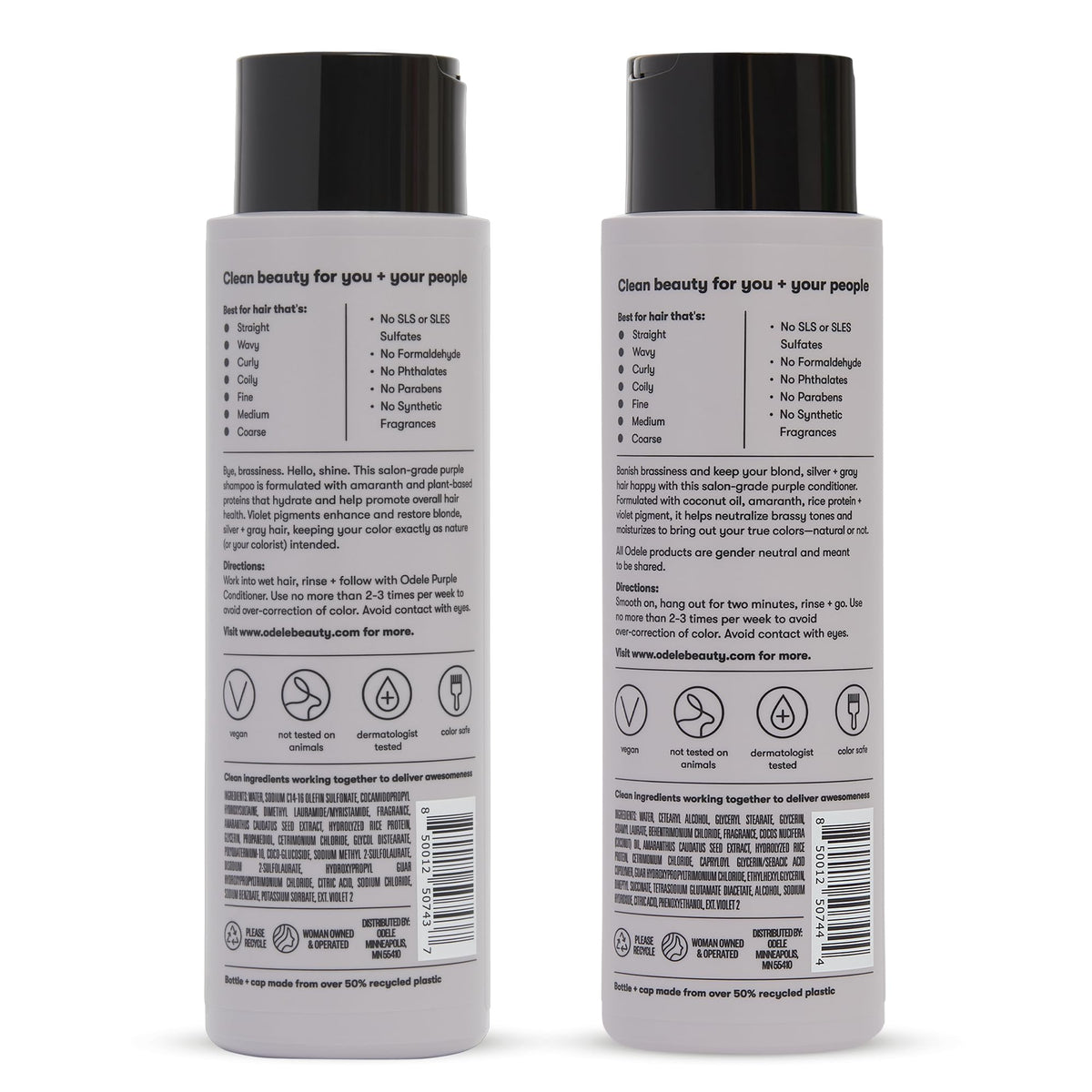 Sulfate-Free Purple Shampoo & Conditioner Set Y494409