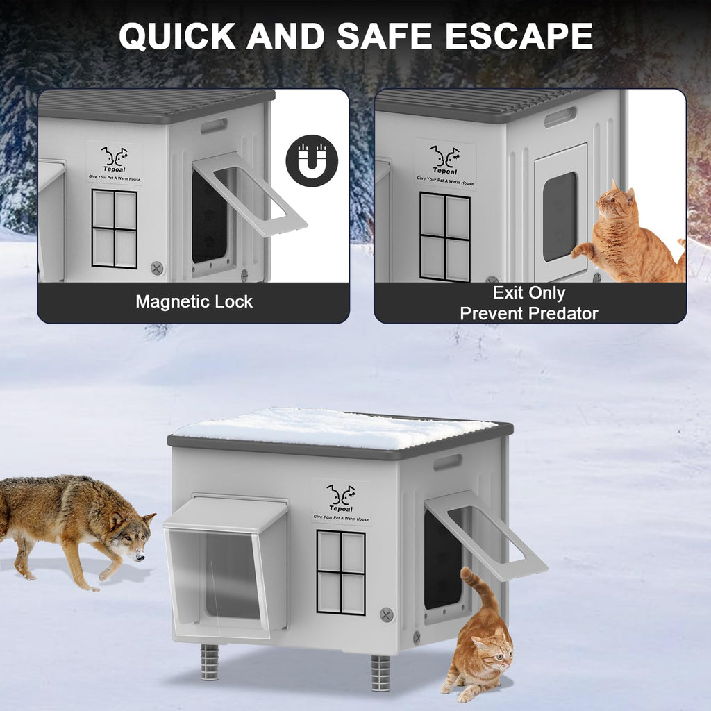 Heated Insulated Cat House G666969