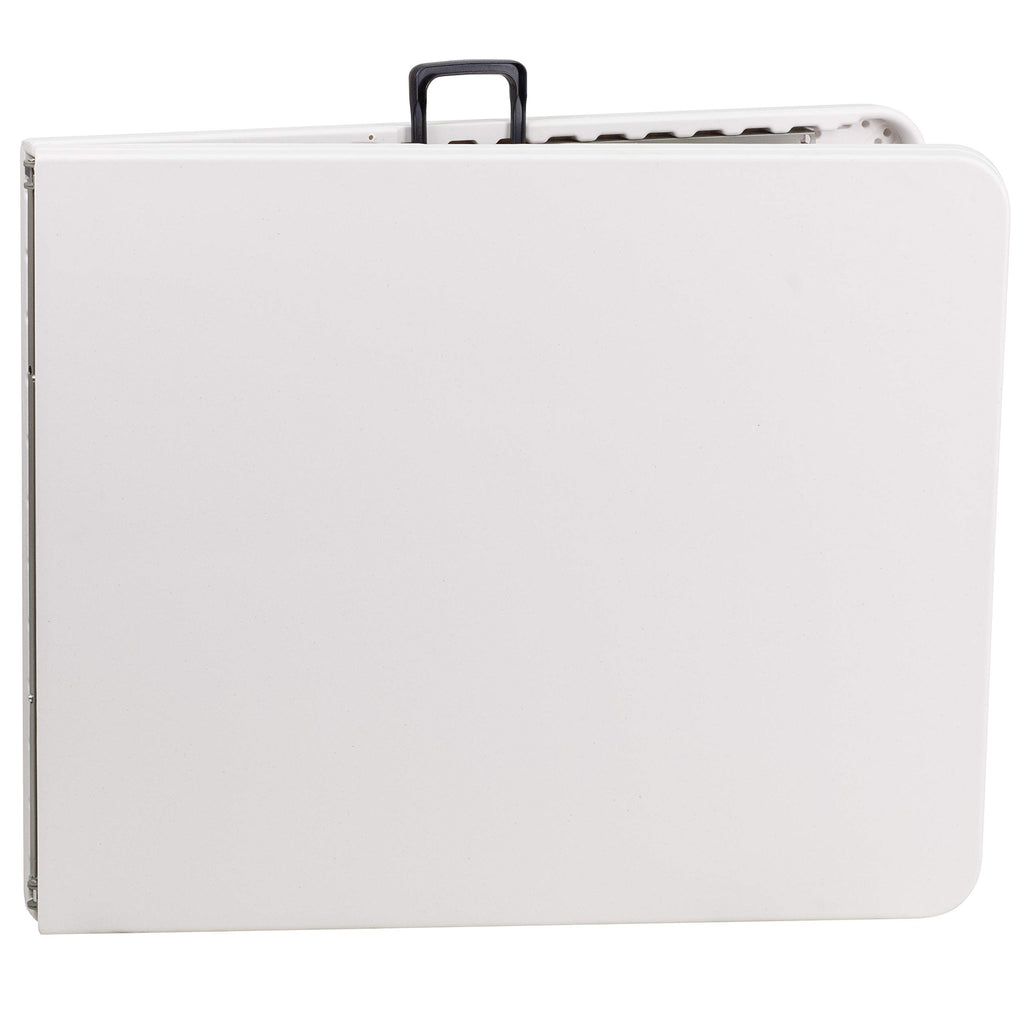 White 6-Foot Bi-Fold Plastic Folding Table X8536