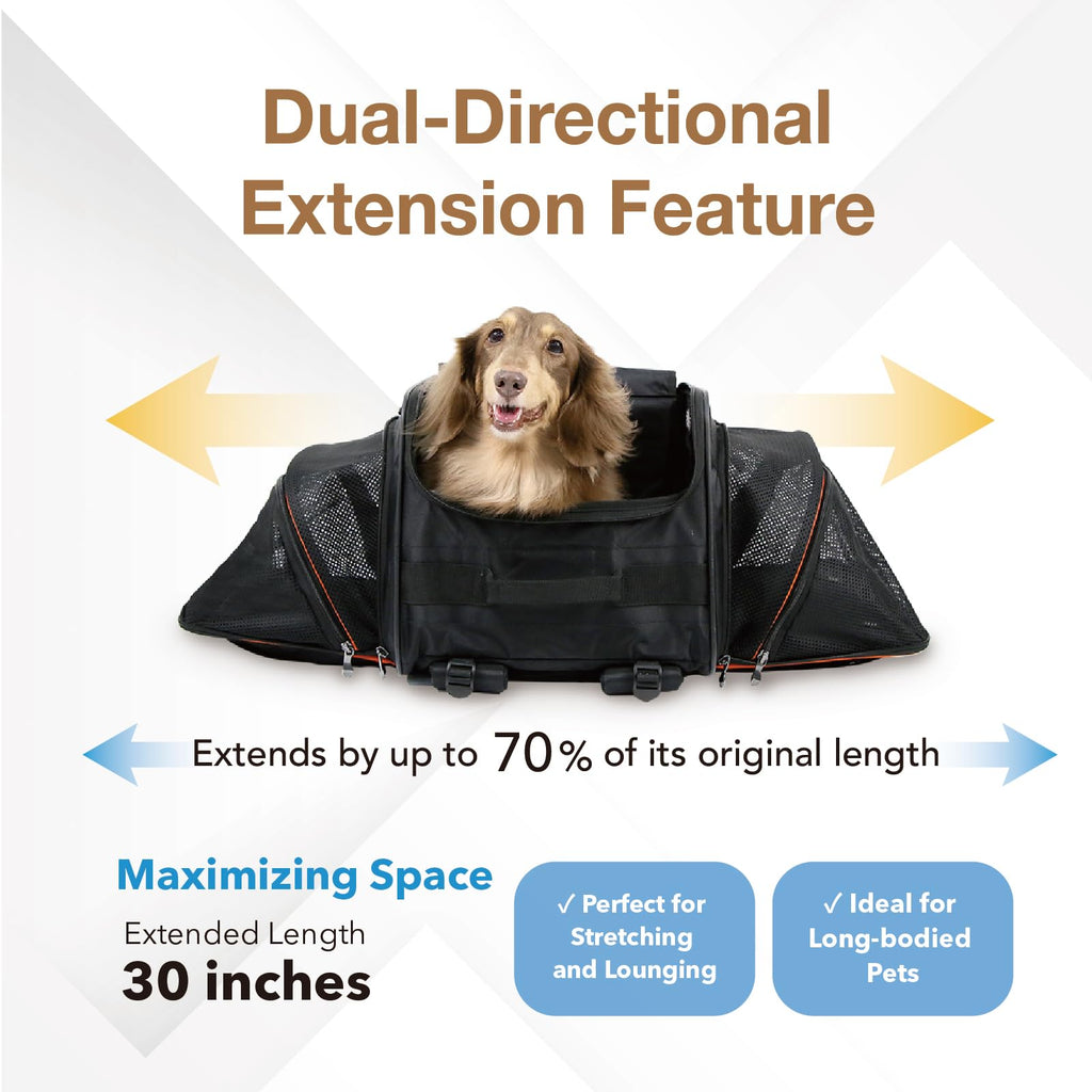 Expandable Pet Carrier for Dogs and Cats V867078