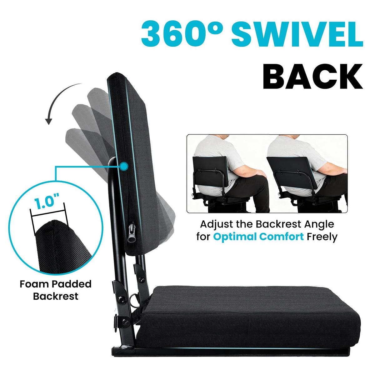 Foldable Padded Stadium Seats with Back Support S272371