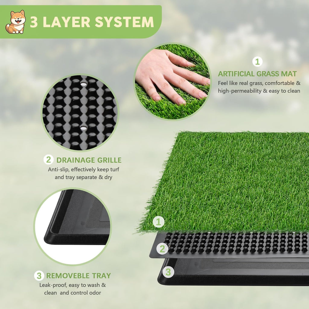 Dog Grass Pad with Tray J19388