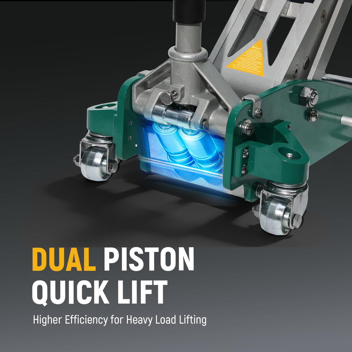 3-Ton Aluminum Floor Jack with Dual-Piston Rapid Lift Pump R485