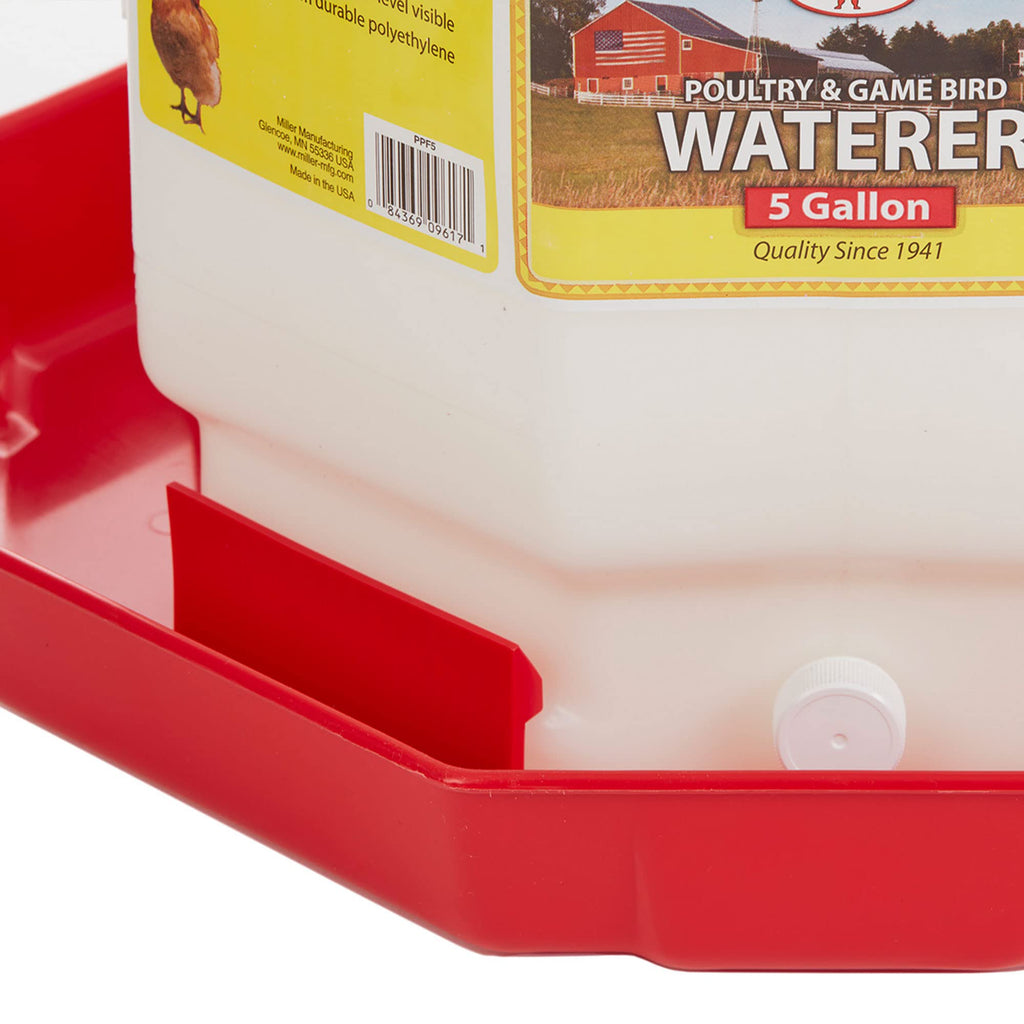5 Gallon Hanging Automatic Poultry Waterer Dispenser, 2-Pack D298