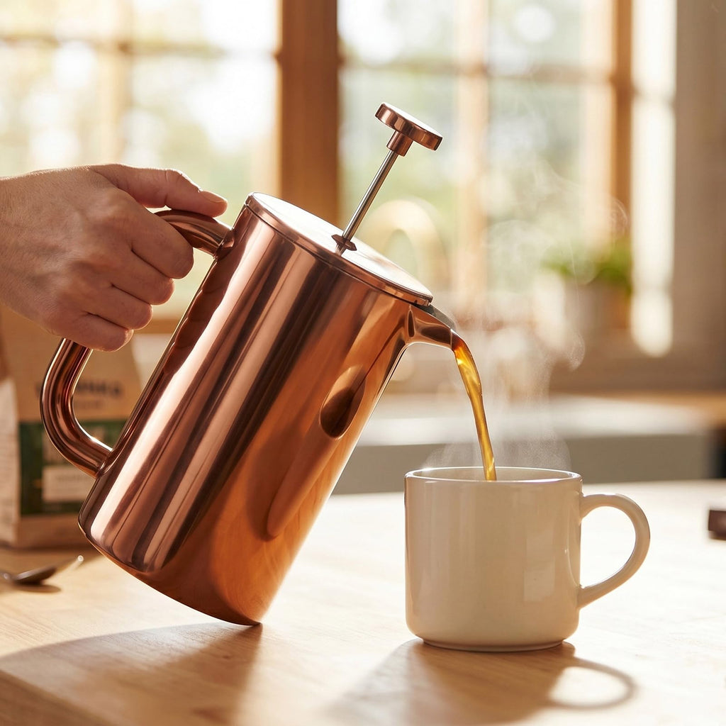 8 Cup Double Wall Insulated Stainless Steel French Coffee Press M580