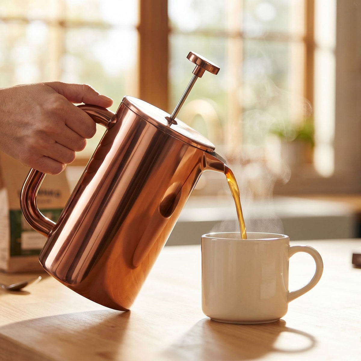 8 Cup Double Wall Insulated Stainless Steel French Coffee Press M580
